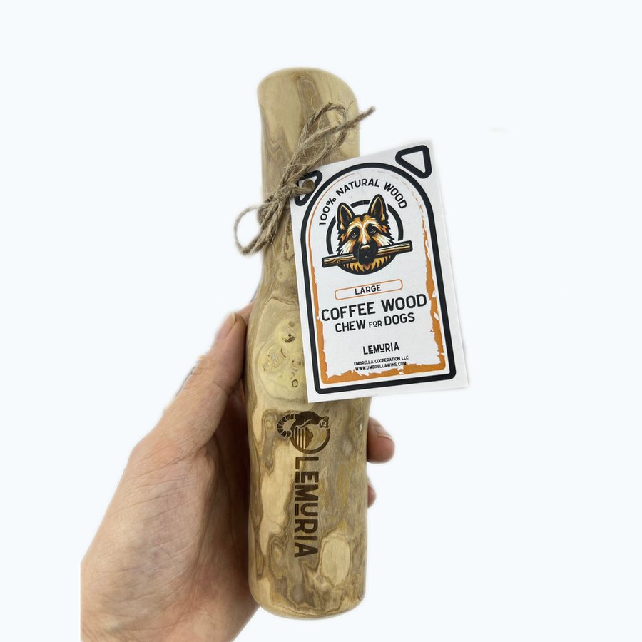 Lemuria Coffee Wood Chew Stick Natural Toy for Dogs