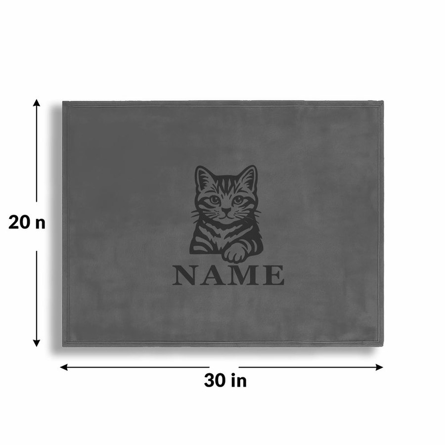 Personalized Fleece Pet Blanket 20x30 Horizontal