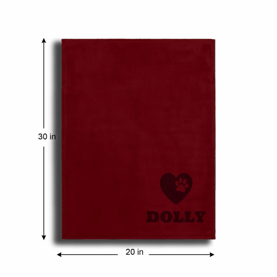 Personalized Fleece Pet Blanket 20x30
