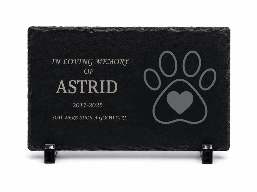 Personalized Pet Memorial Stone with Icon